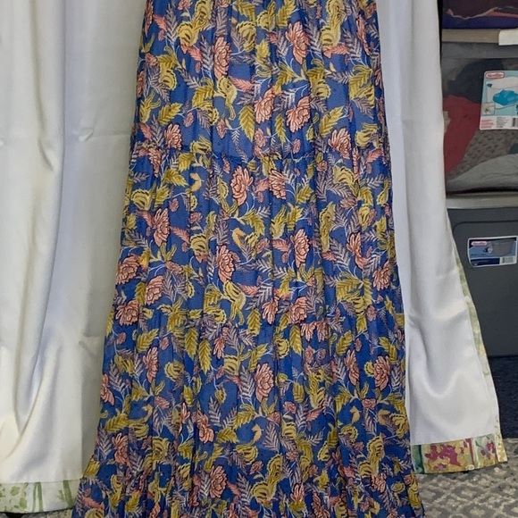 ANTHROPOLOGIE Verb By Pallavi Singhee Vineyard Tiered Maxi Dress Size 8 NWT - Picture 13 of 16